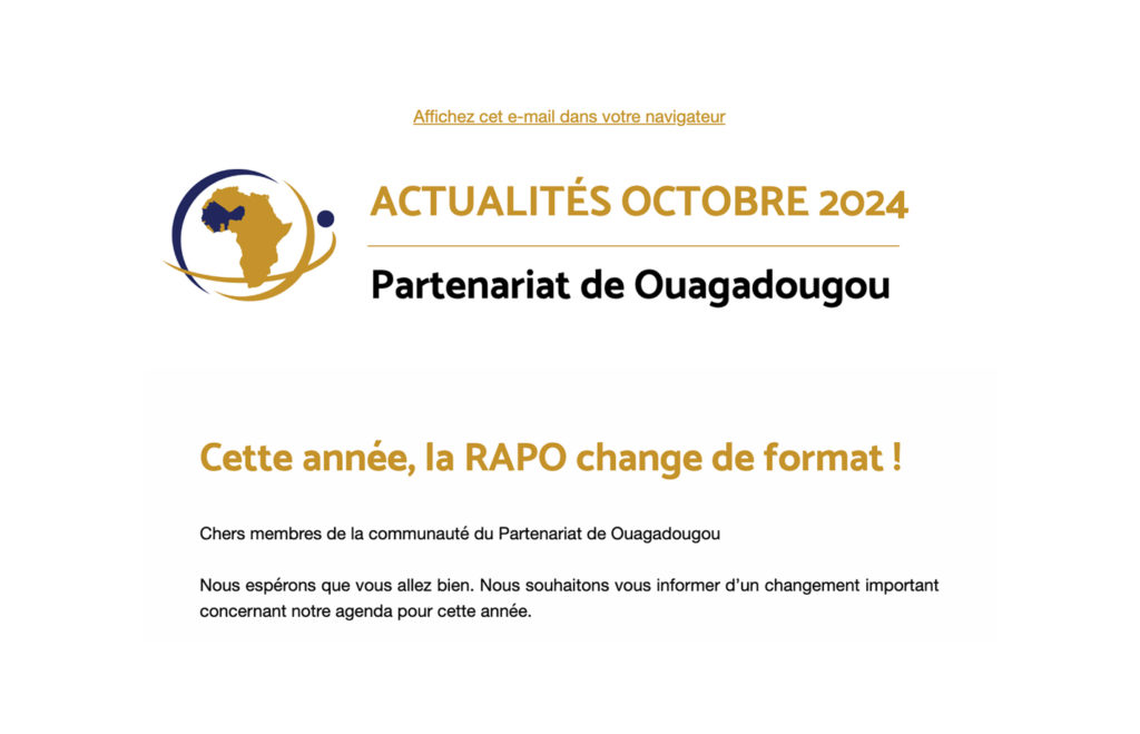 Actualités Octobre 2024